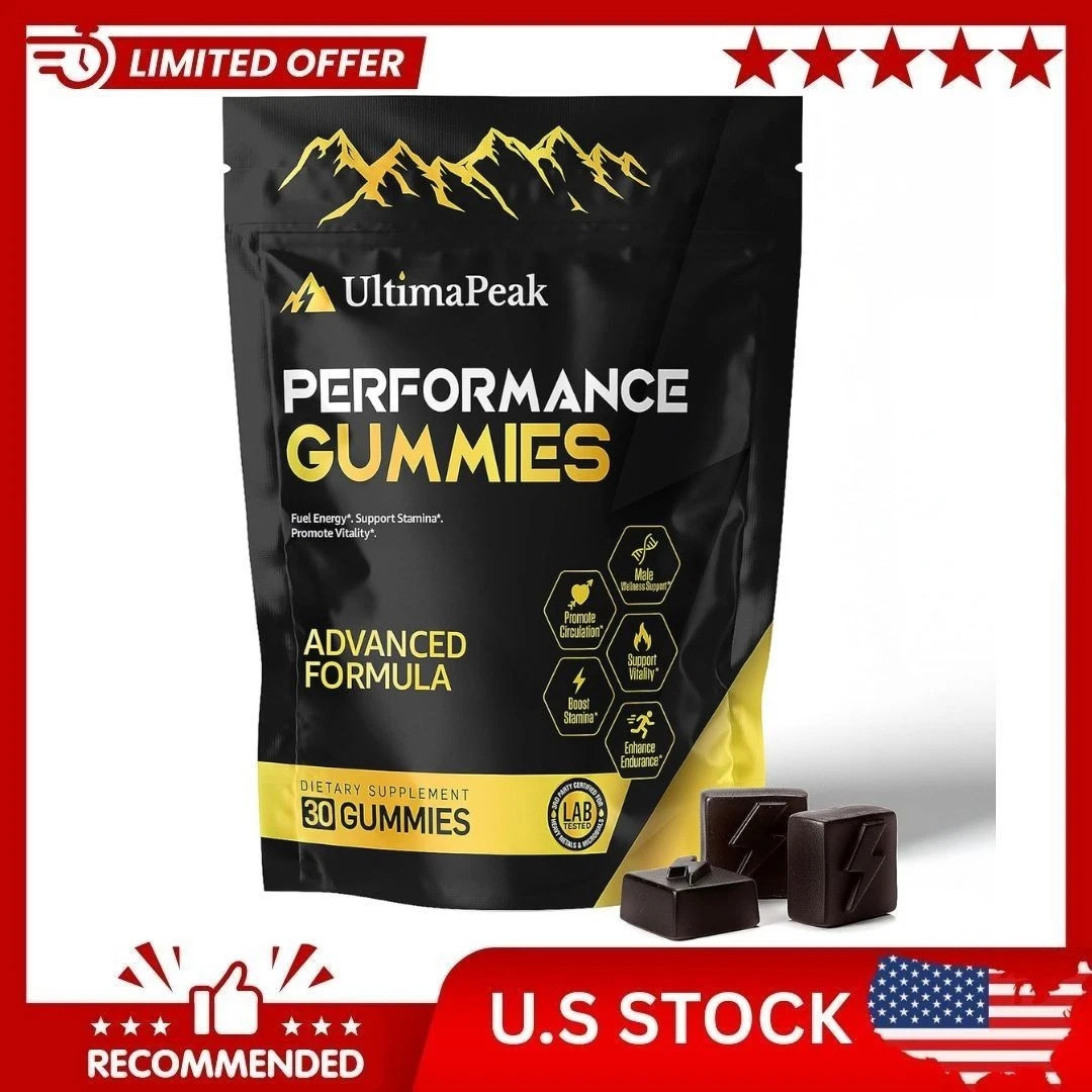 UltimaPeak Pure Himalayan Shilajit Gummies with 30 Count (Pack of 1)