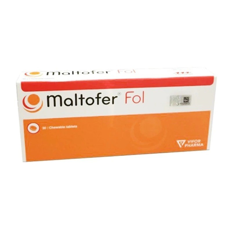 Original Maltofer FOL Chewable Tablets 30’S For Iron Deficiency