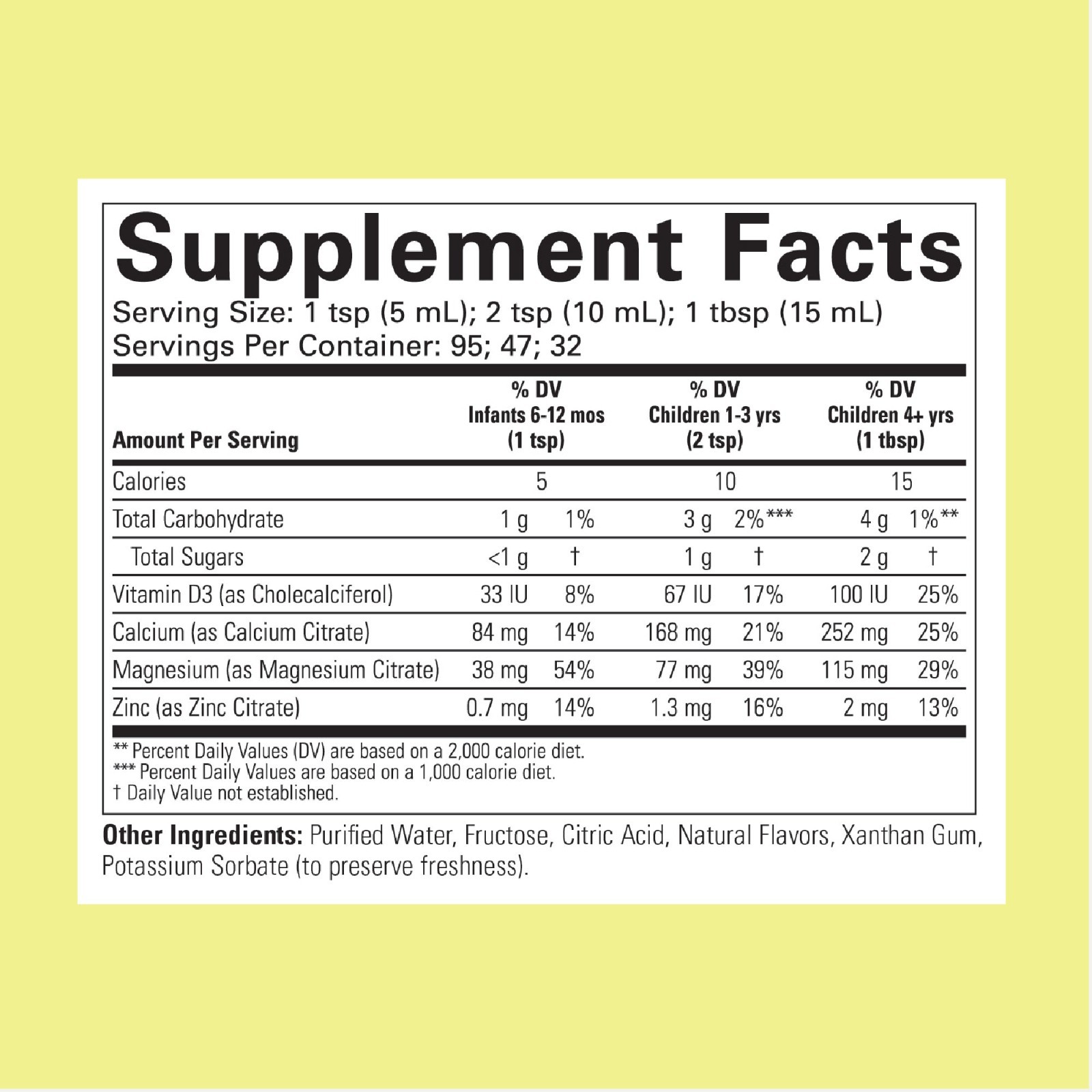 Essentials Kids Liquid Calcium with Magnesium 16 fl oz(473 ml) + FREE Waist Pack