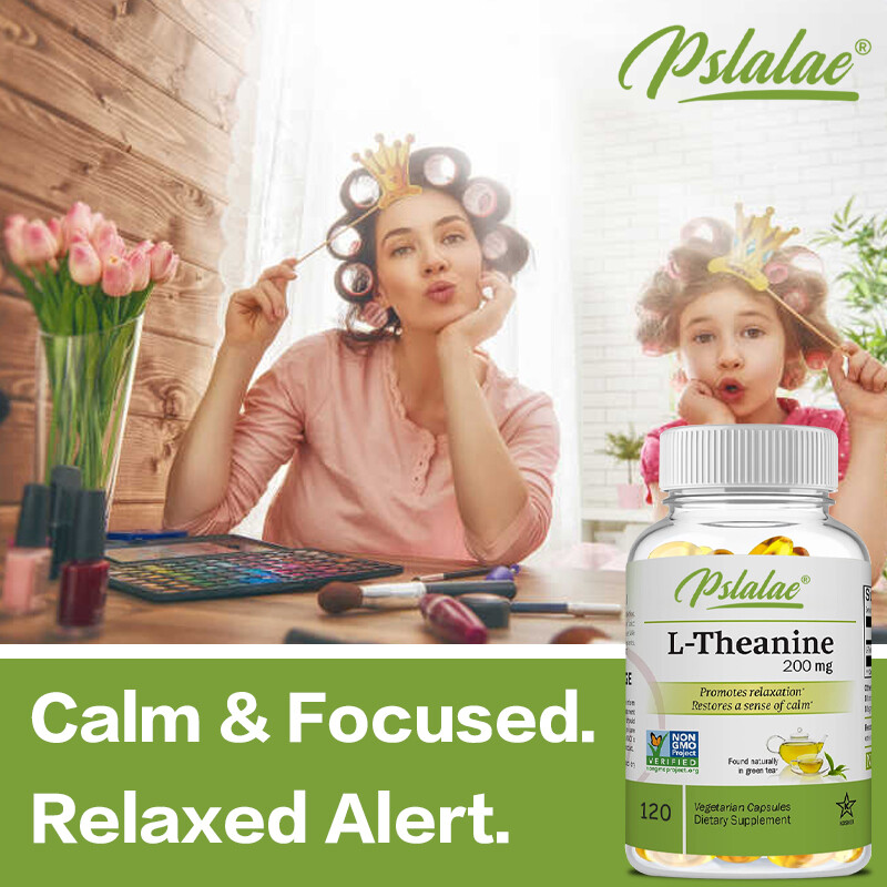 L-Theanine 200 mg – Stress Relief, Calming & Anti-Anxiety, Promotes Relaxation