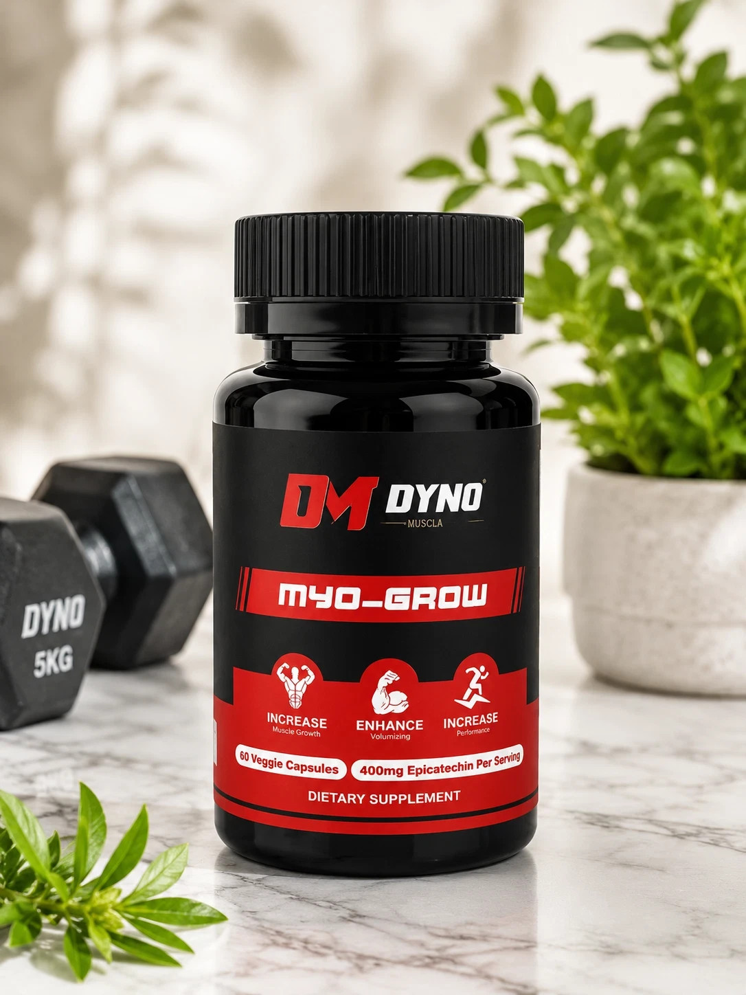 Dyno Myo_grow Muscle | 60 Capsules New | Pack of 1
