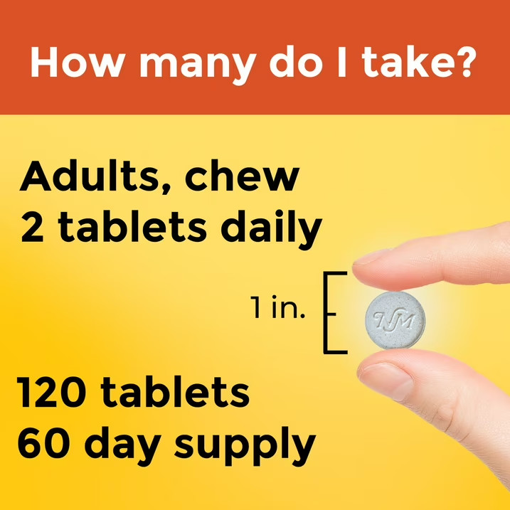 Nature Made Extra Dosage Chewable Vitamin C 1000 mg per Serving Tablets,120Count