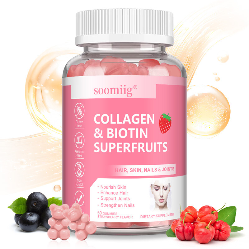 Collagen & Biotin 60 Gummies – Nails & Hair,Support Your Health And Beauty