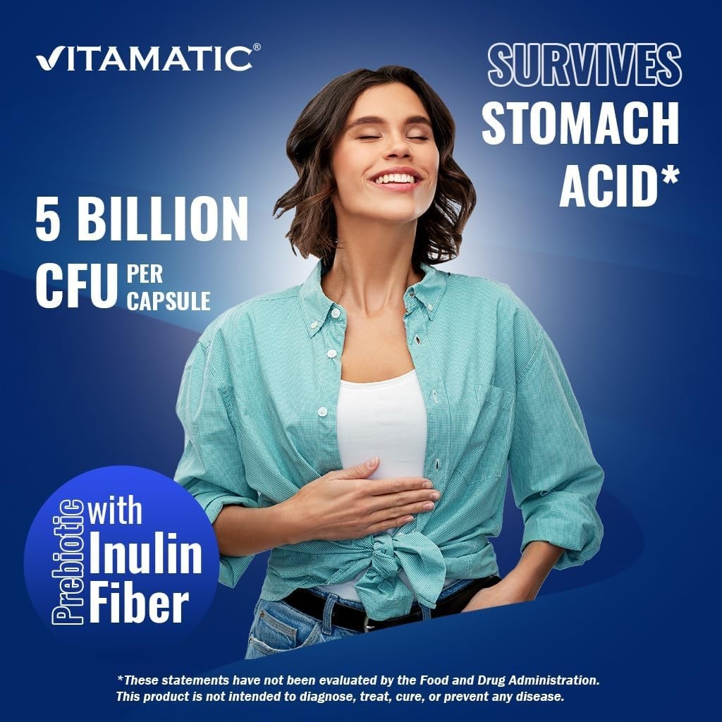 Gut Health Probiotic – 60 Capsules of Bifidobacterium Infantis 5 Billion CFU