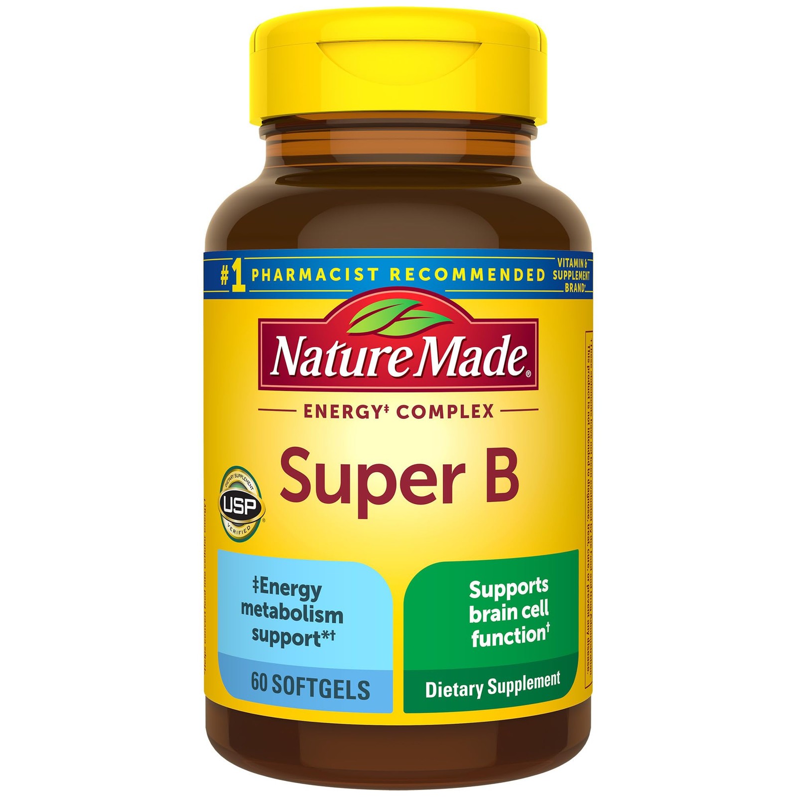 Super B Complex Vitamins for Women 60 Count (Pack of 1), 60