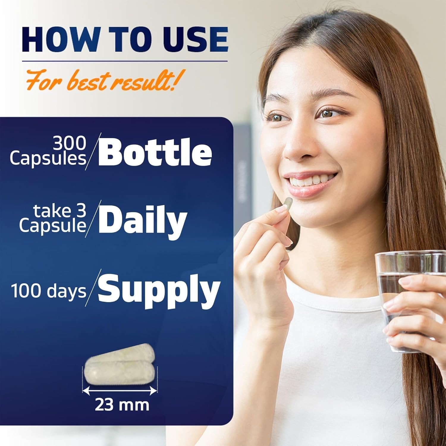 High-Potency Glycine 2000mg – 300 Non-GMO, Gluten-Free Capsules for Adults