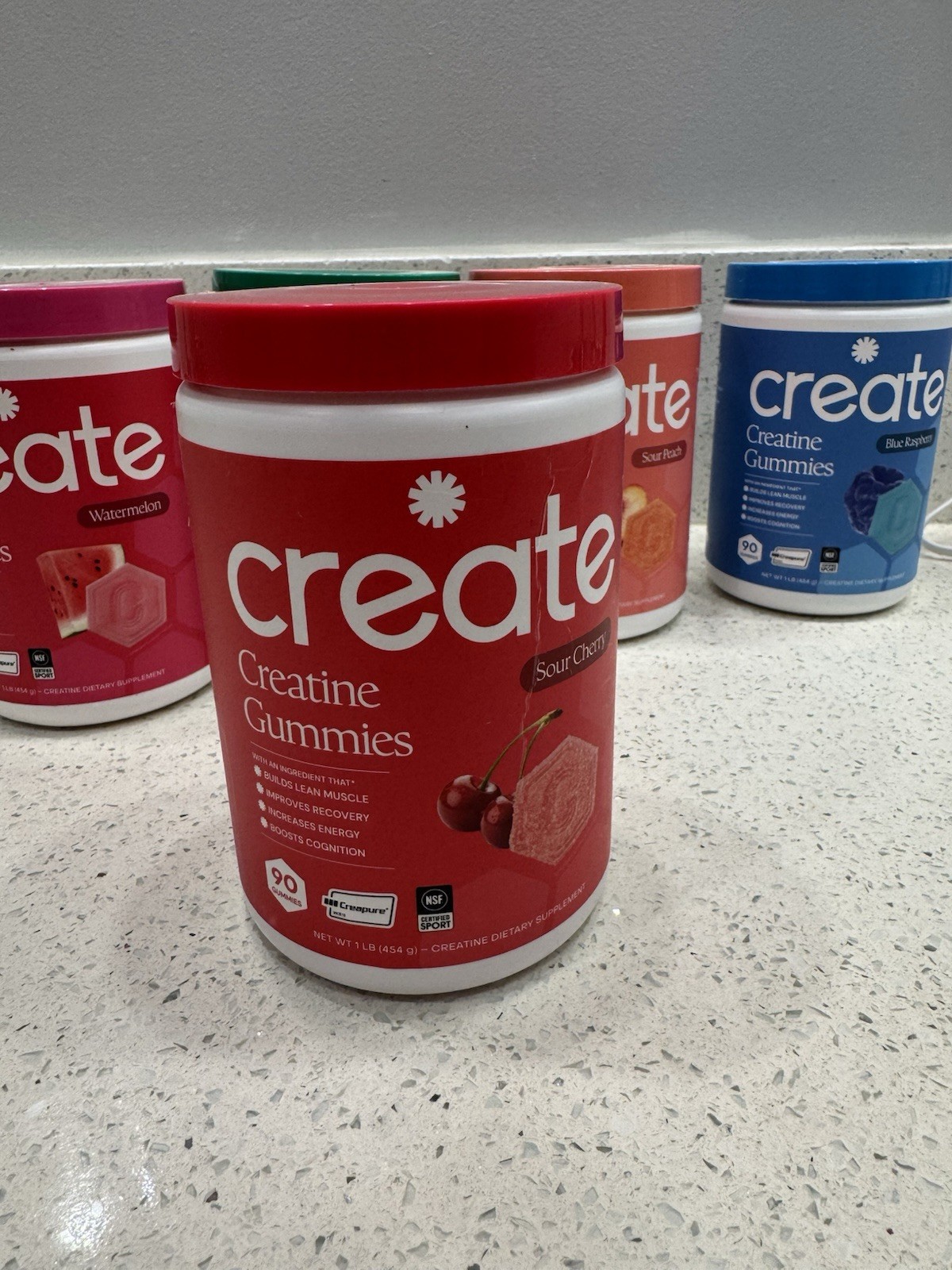Create Creatine Monohydrate Gummies Strength, Orange 90unit *1 per order*