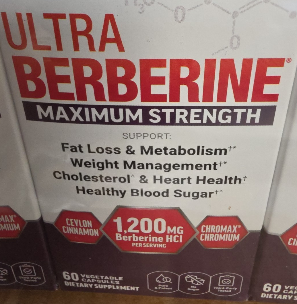 Force Factor Ultra Berberine Maximum Strength/60 vegetable capsules