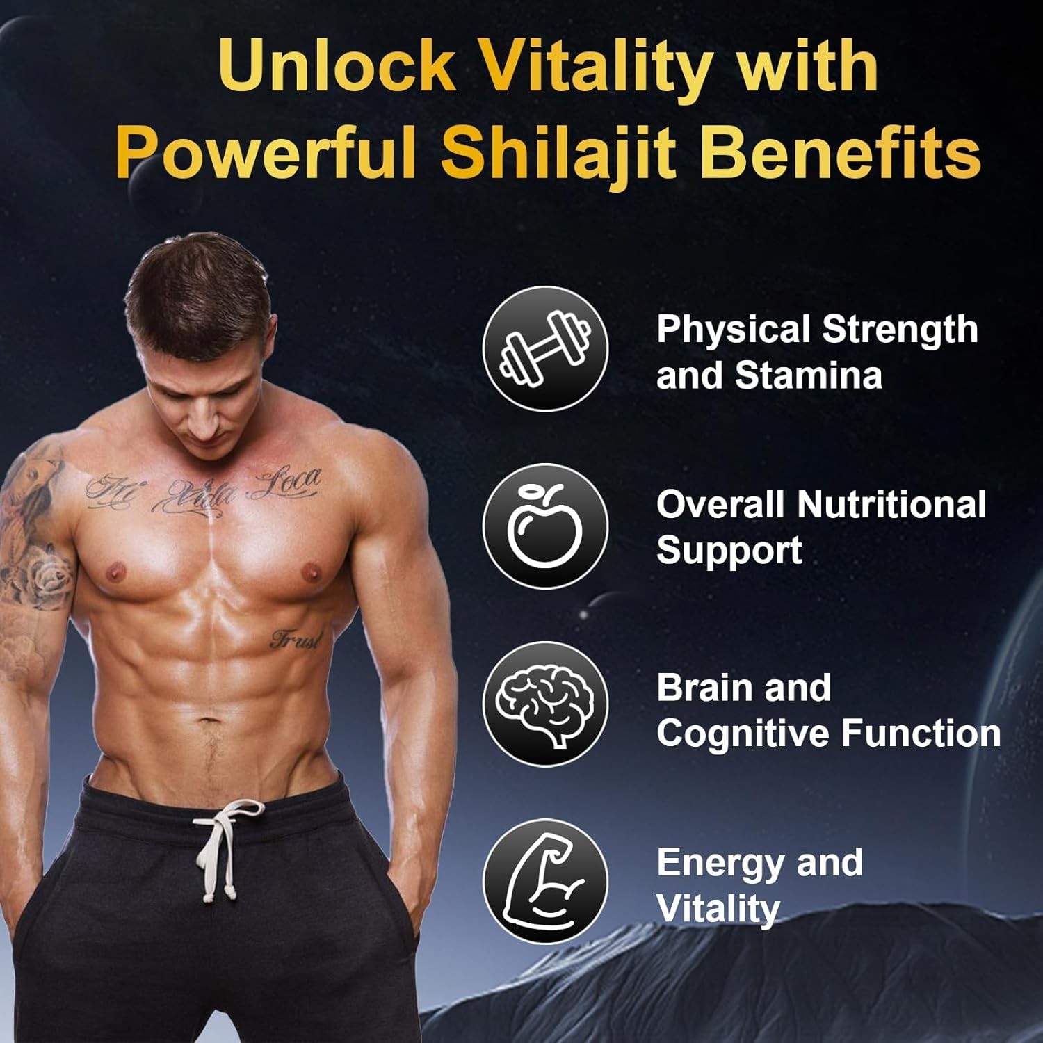 vitacoreHimalayan Shilajit Gummies for Men & Women 60 Count (Pack of 1), 1pc