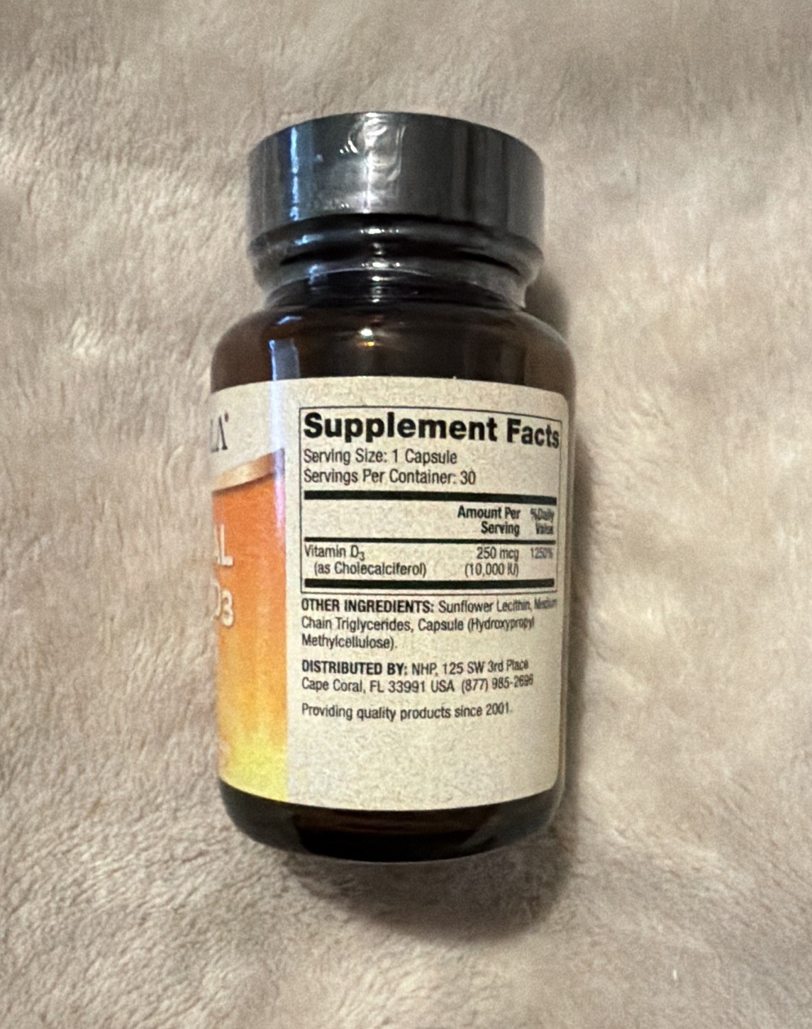 Dr. Mercola Liposomal Vitamin D3 10,000 IU Capsules 30 Adult Unisex