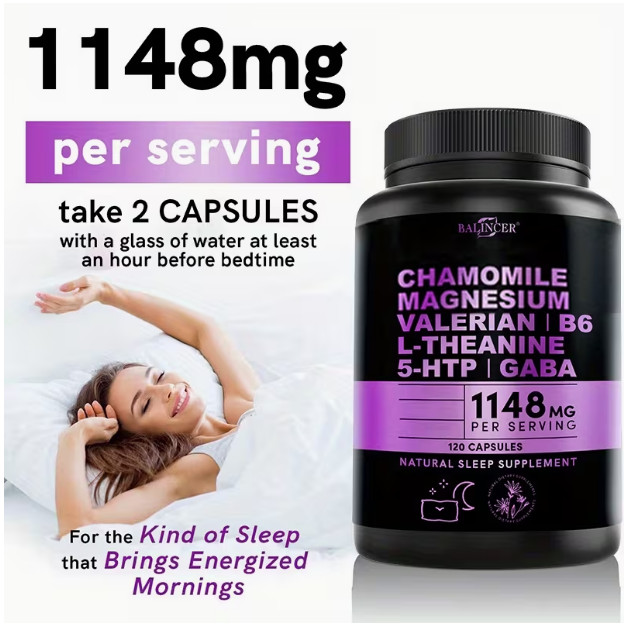 Adult Sleep Supplement – Magnesium Glycine 500 for MG – 120 Capsules