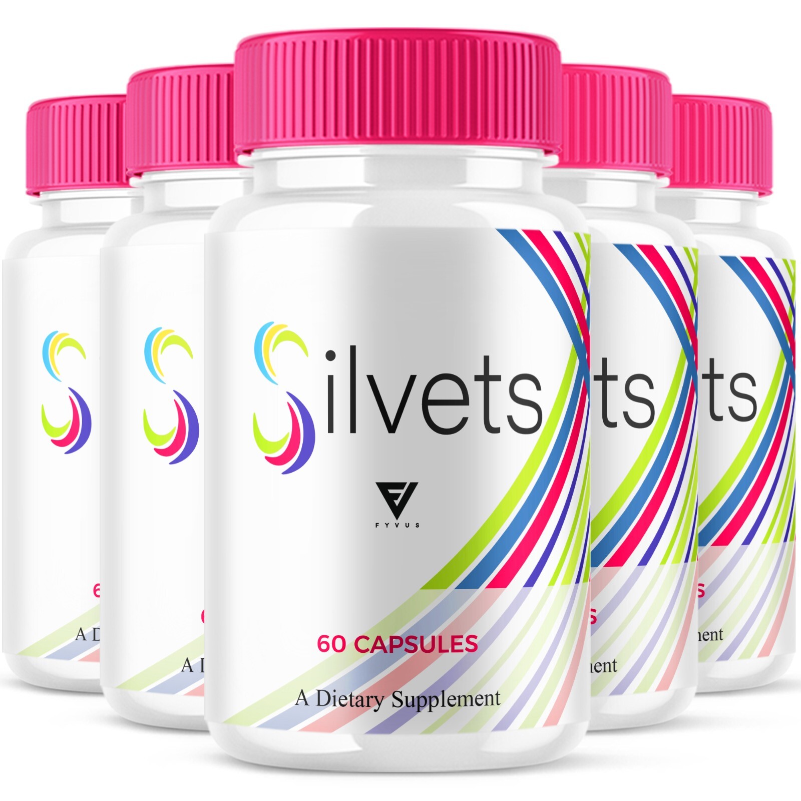 (5 Pack) Silvets Maximum Strength Supplement Silvetts Capsules (300 Capsules)