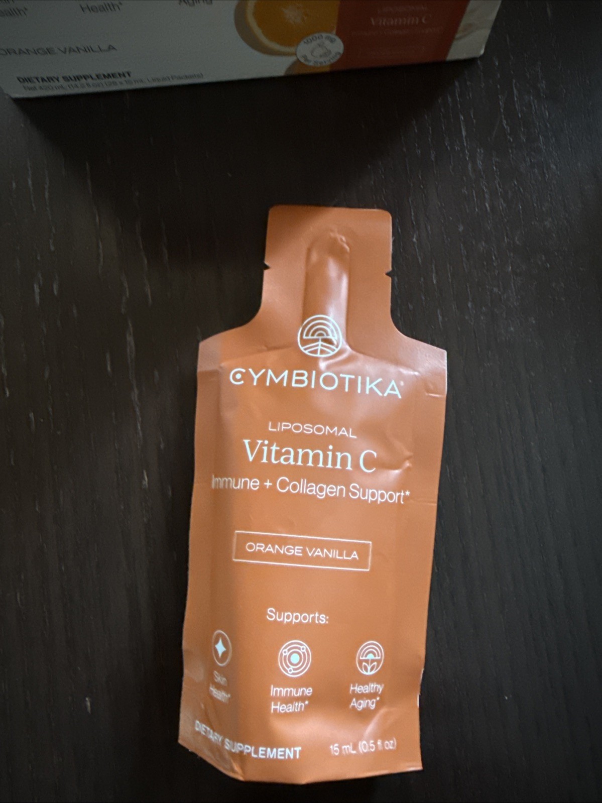 Cymbiotika Liposomal Vitamin C-Immune & Collagen Support/18 Packets