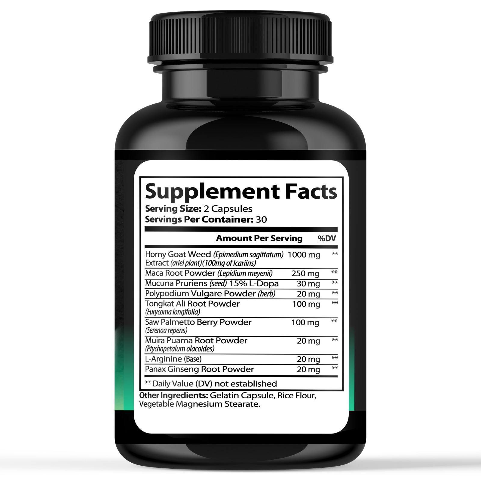 Testosterone Booster, Increase Stamina & Strength, Drive Energy For Male -60 C