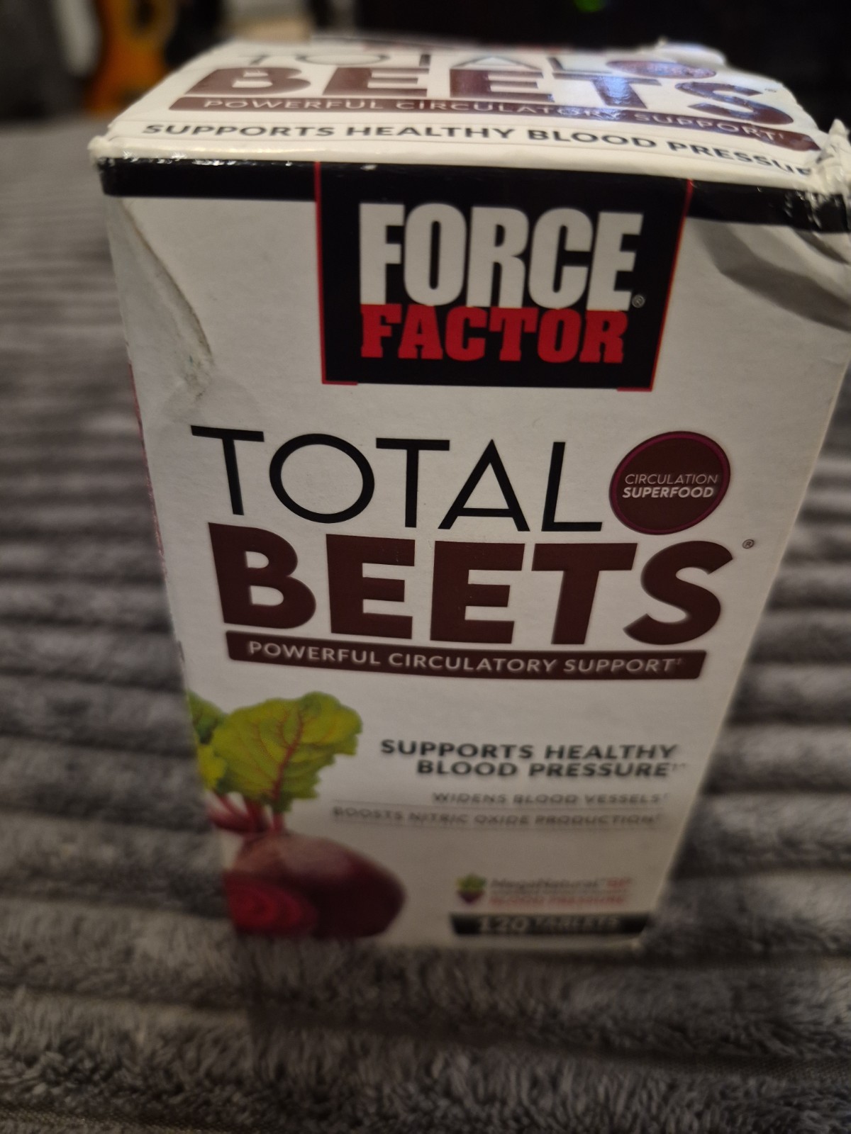 Total Beets Circulation Superfood Beet Root Blood Pressure Sup 120ct Exp 12/2028