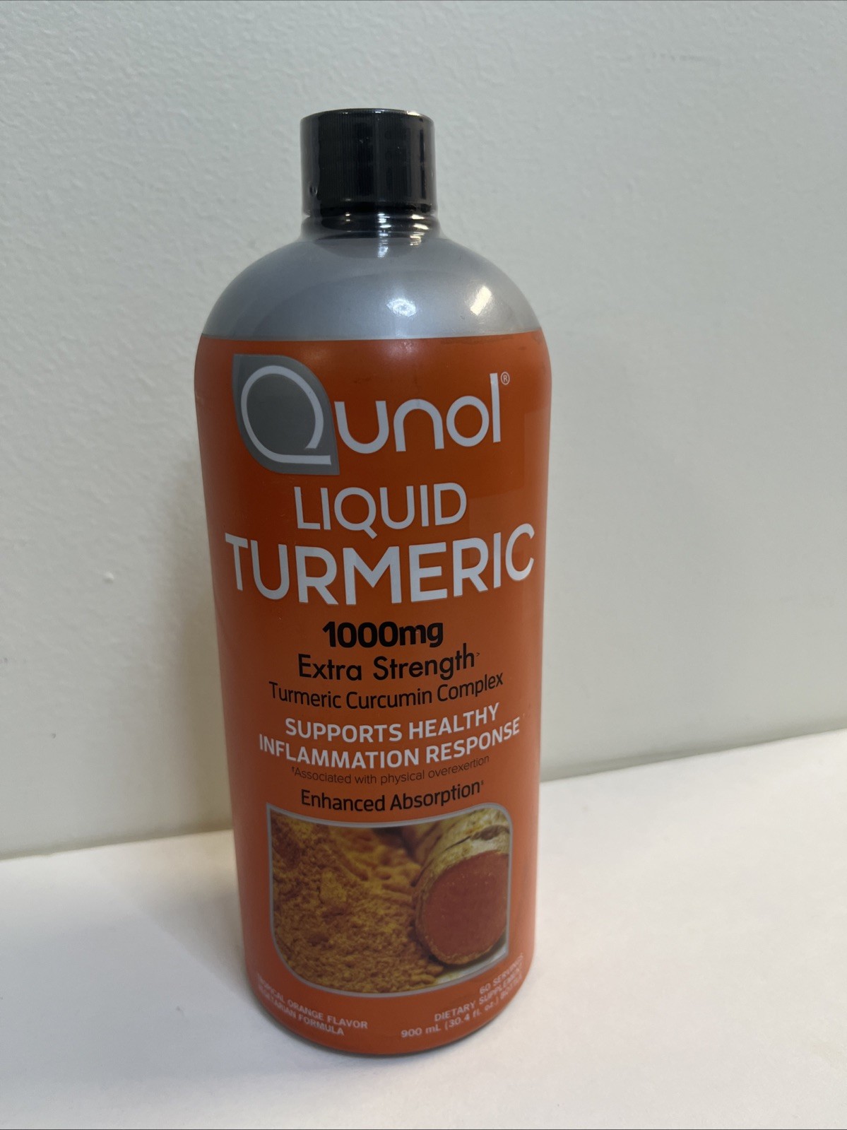 Qunol® Liquid Turmeric Complex 1000mg Extra Strength Tropical Orange 900ml 9/27