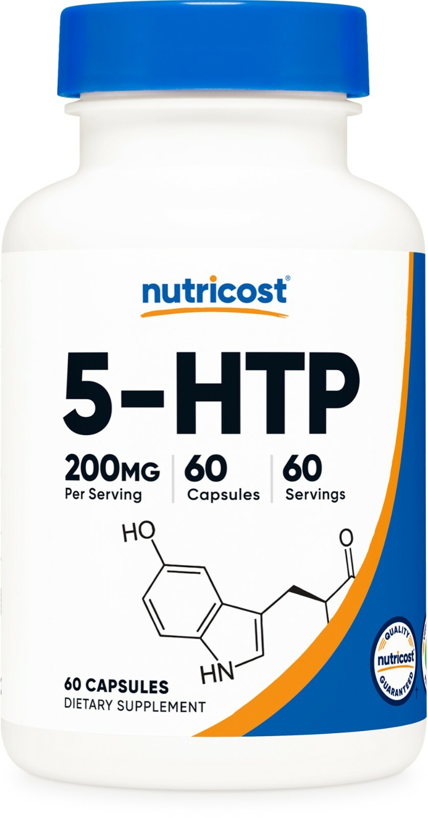 Nutricost 5-HTP 200mg, 60 Capsules (5-Hydroxytryptophan) – Gluten Free, Non-GMO