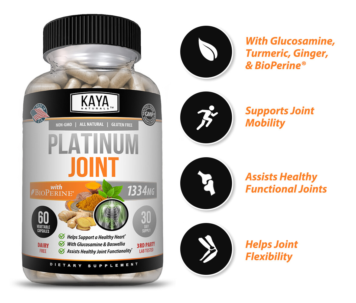 Platinum Joint, Pain Relief, Joint Support, Anti Inflammatory, Turmeric, MSM