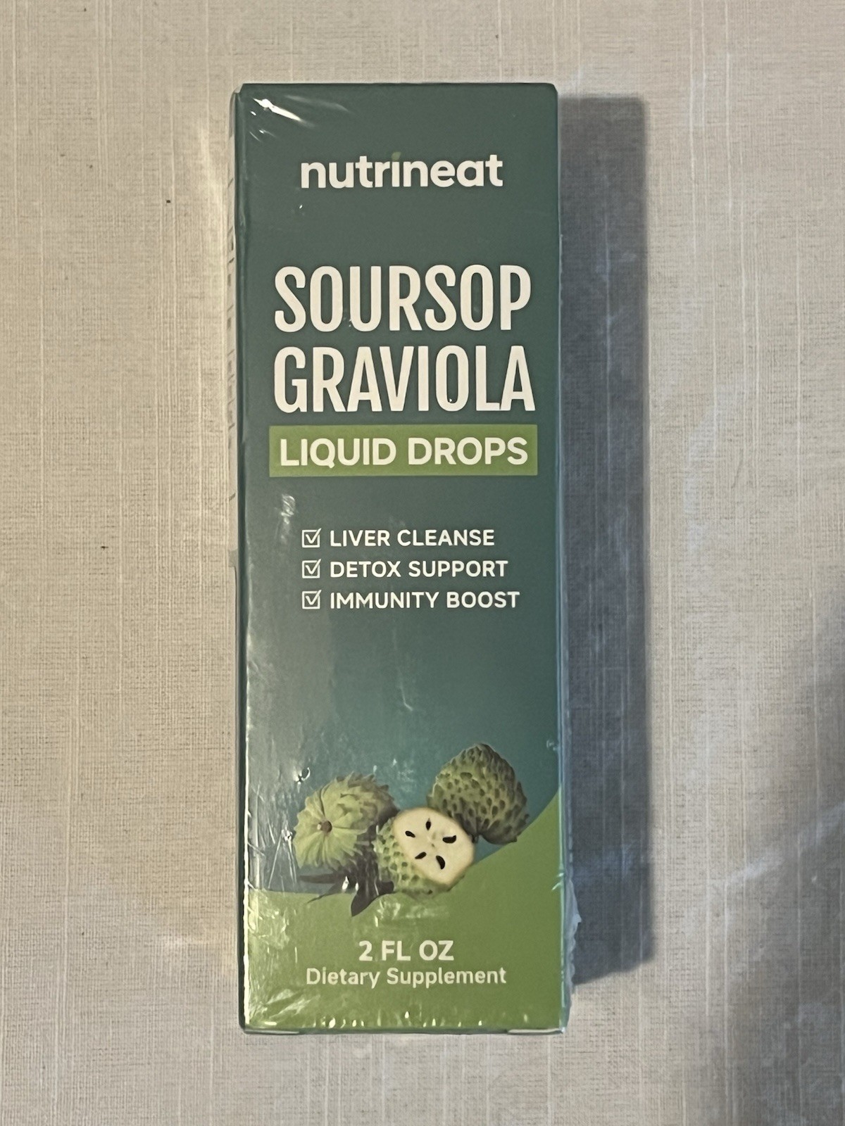 Soursop Graviola Liquid Drops 2FL OZ Dietary Supplement. Sealed. Exp. 8/27