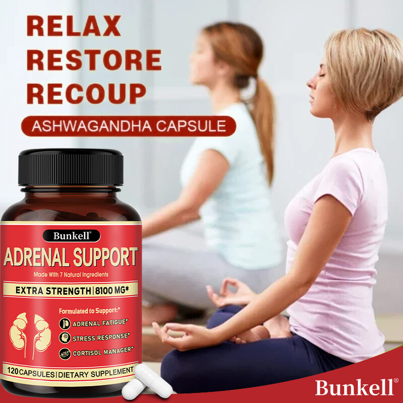 Adrenal Support Supplement – Supports Healthy Adrenal Function-30/60/120Capsules