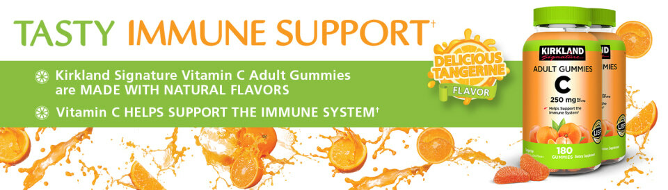 Kirkland Signature Vitamin C 250 mg., 360 Adult Gummies – Fresh – Free Shipping!