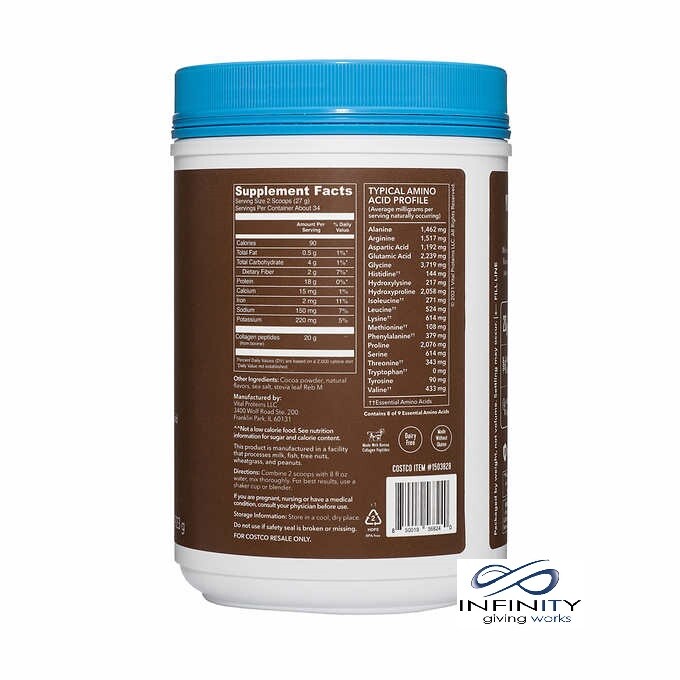 Vital Proteins Collagen Peptides Chocolate 32 oz, – Fresh! – Free Shipping!