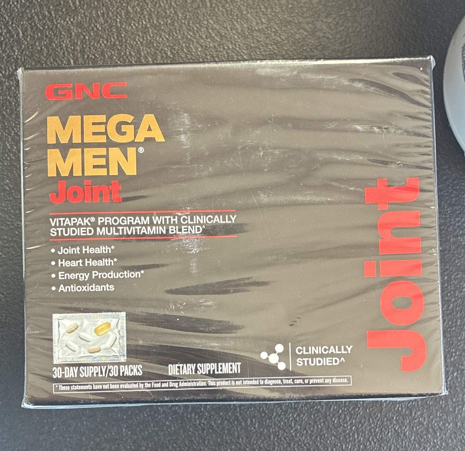 GNC Mega Men Joint Vitapak Men’s Vitamin Gluten-Free 30 Packs 30Day 09/26