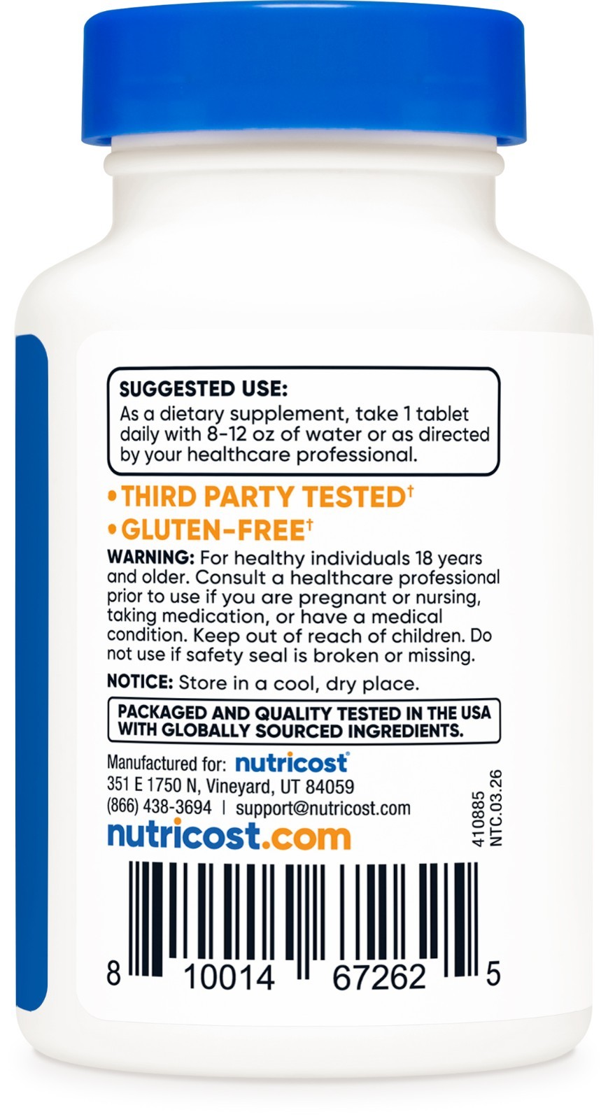 Nutricost Kelp Tablets, 325mcg of Iodine, 240 Tablets – Non-GMO, Gluten Free