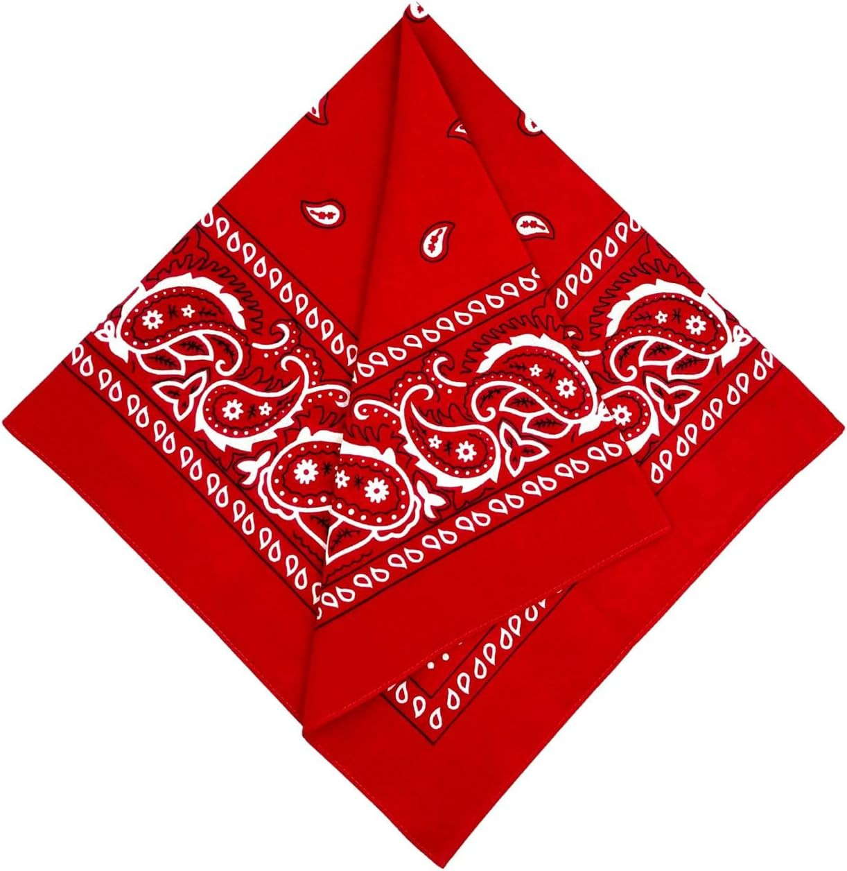 Extra Large Bandana 27” x 27” 100% Cotton for Men & Women Paisley Handkerchief H