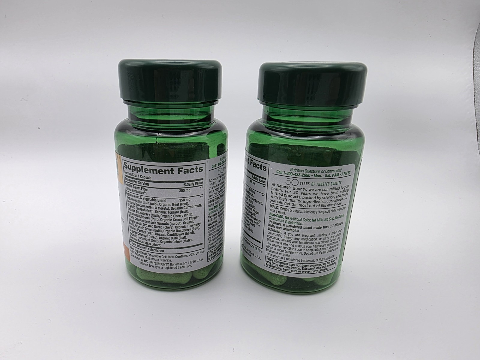 2 Nature’s Bounty Superfoods+ Sharp Mind 30 Caps 23 Fruits Veggies Exp 12/26