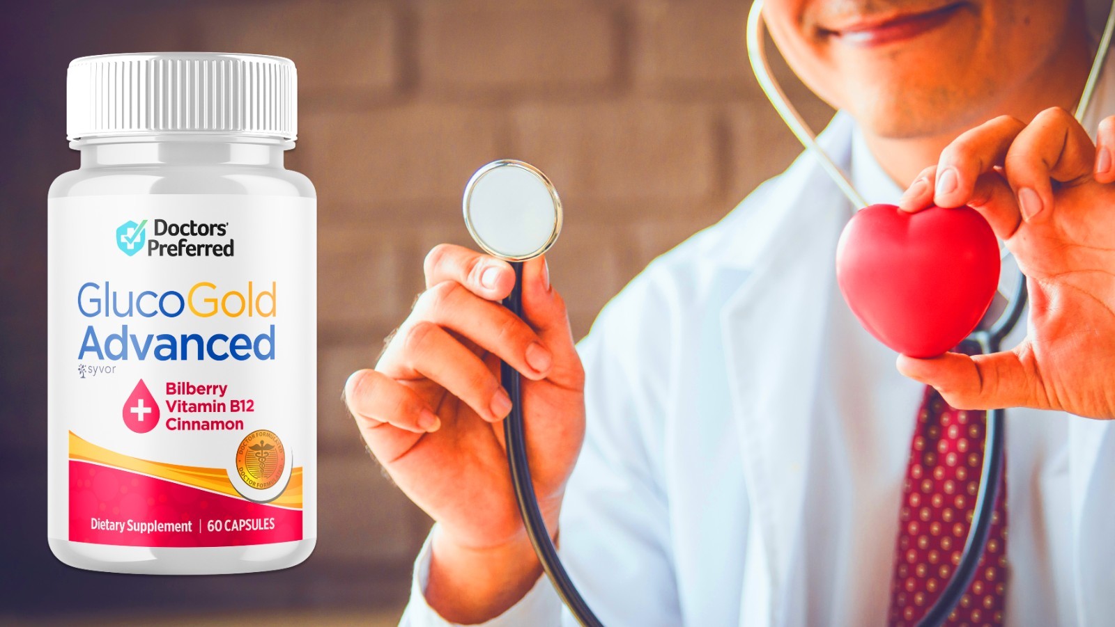 (1 Pack) Gluco Gold Blood Balance Advanced Support Glycogen Supplement 60 Caps