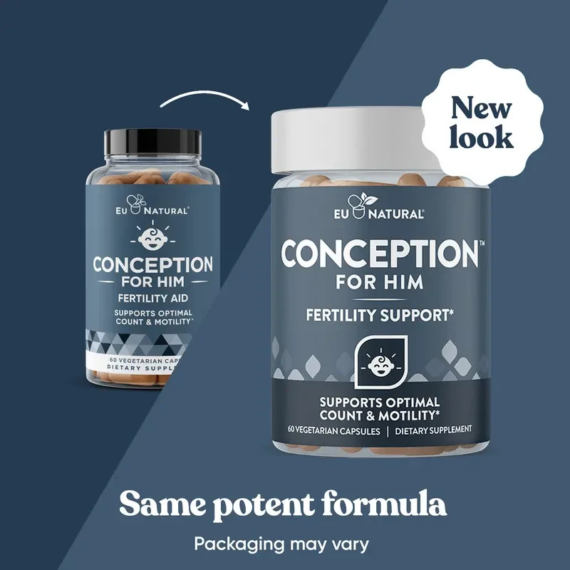 Conception For Him Fertility Support for Men, 60 Vegetarian Capsules (Overstock)