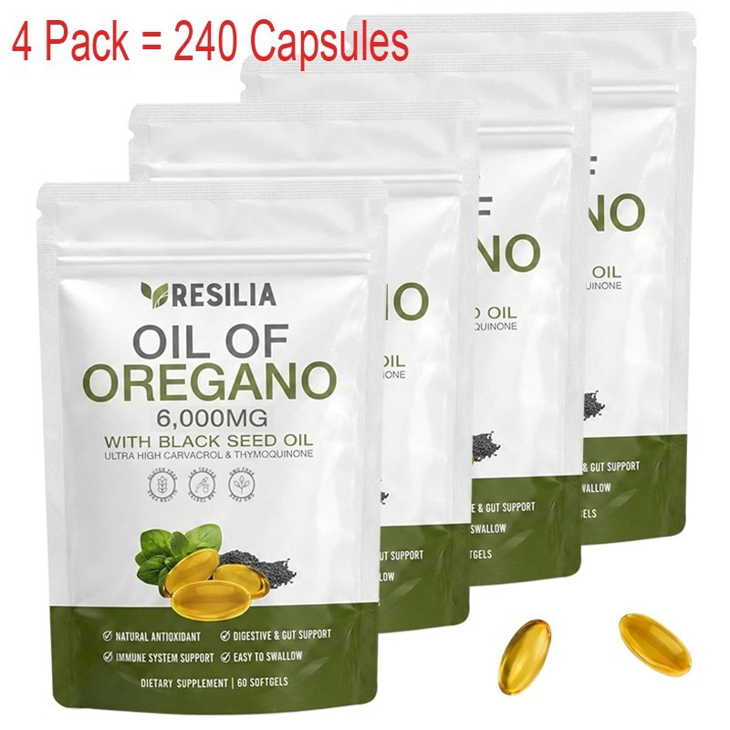 5x Resilia Garlic Extract 600mg Softgels (60 Count) Odorless Aged Garlic Extra