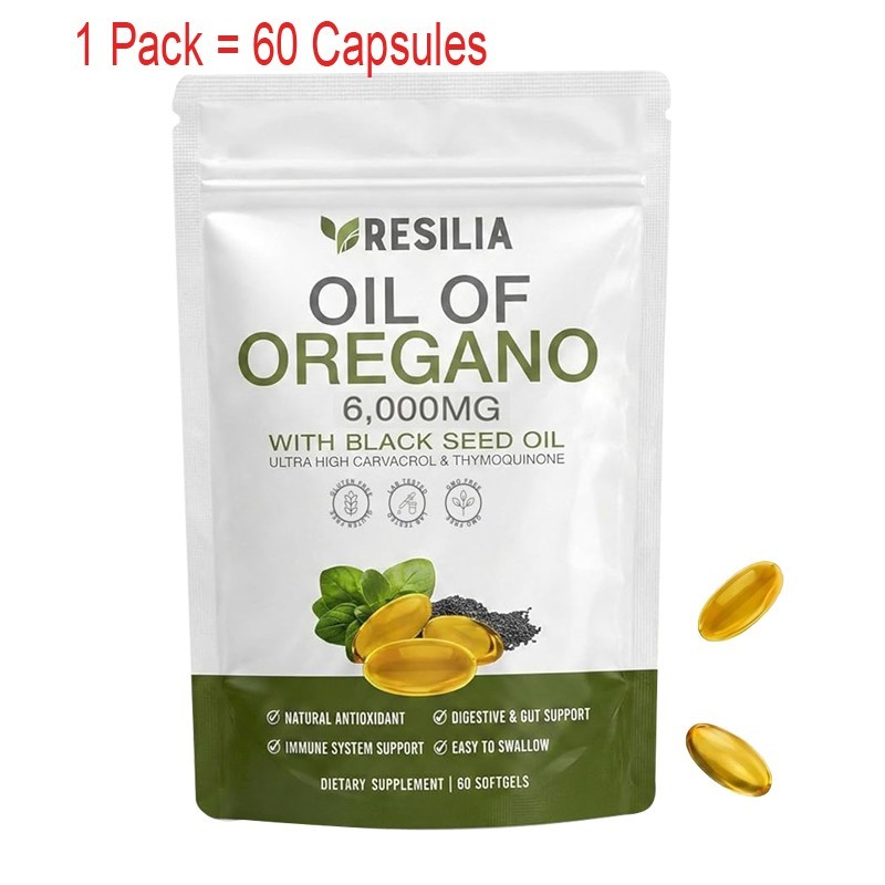 5x Resilia Garlic Extract 600mg Softgels (60 Count) Odorless Aged Garlic Extra