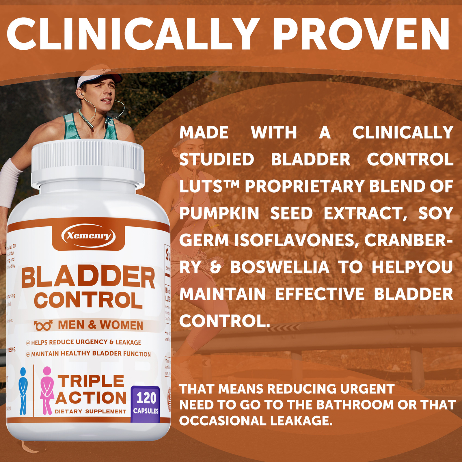 Bladder Control – Urinary Tract Health, Relieve Frequent Urination and Urgency