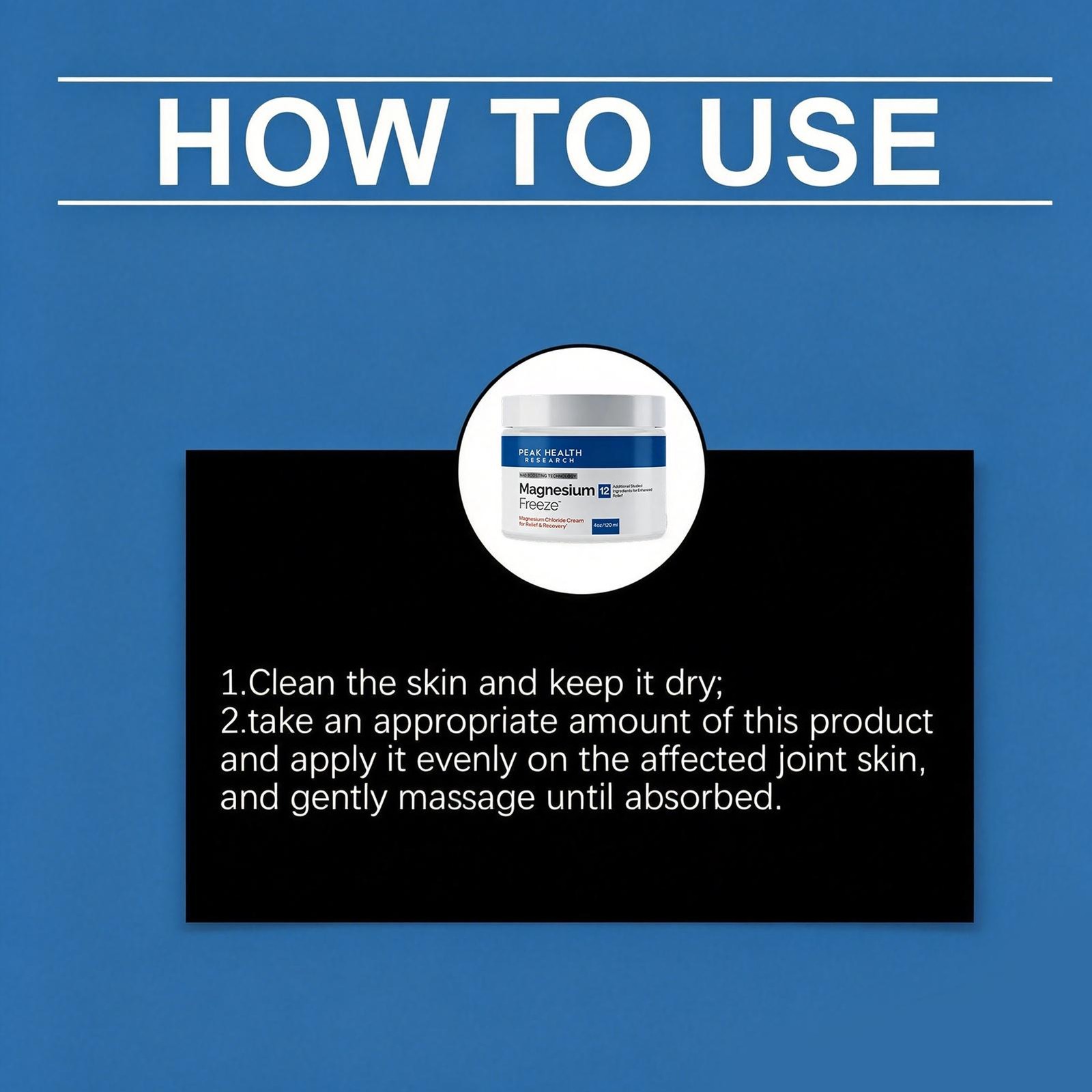 Magnesium Freeze – Topical Magnesium Cream with Niacinamide for Joints, Low B.