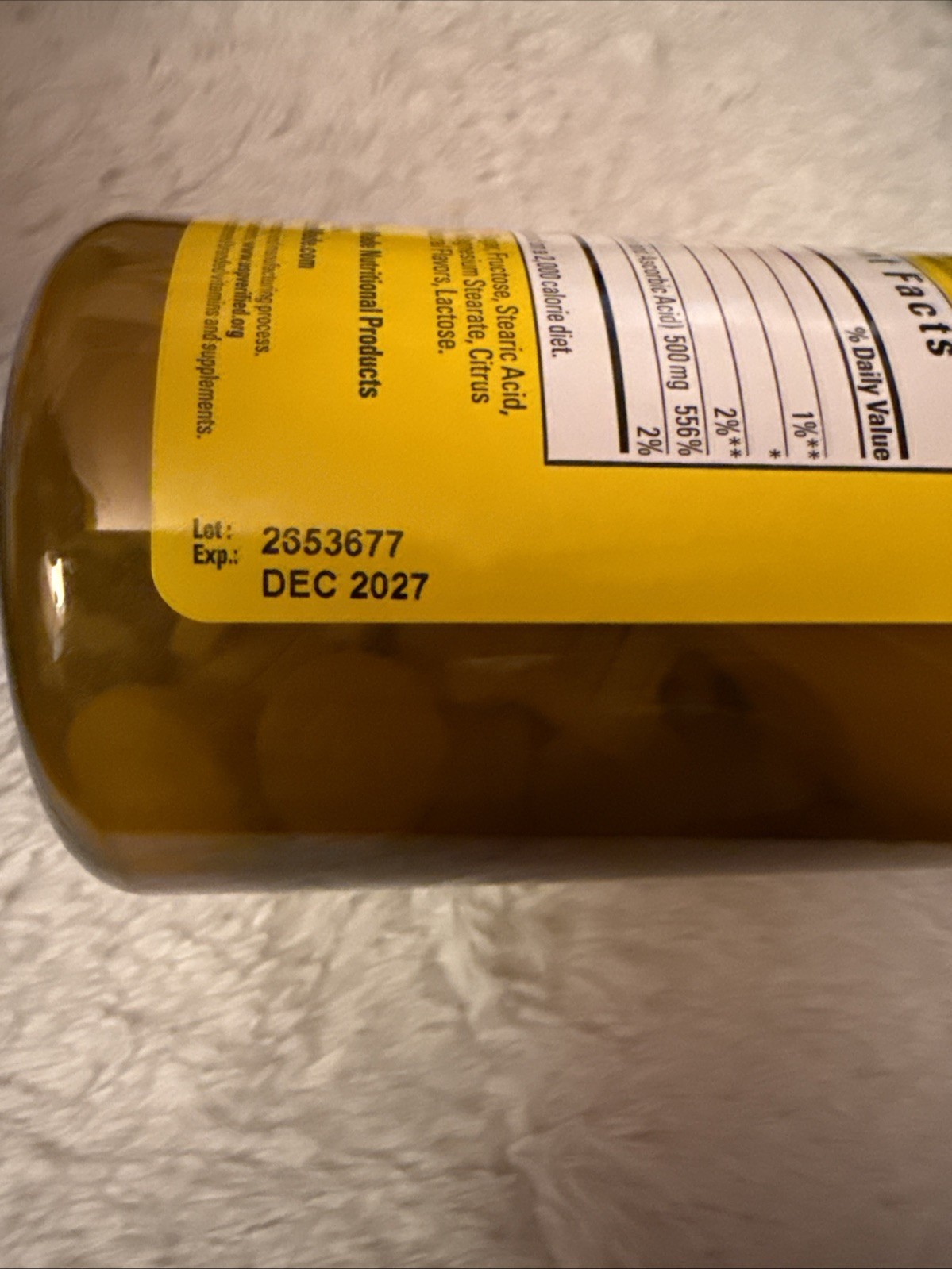 150 TABLETS NATURE MADE CHEWABLE C 500MG CHEW VITAMIN ORANGE Exp 12/2027