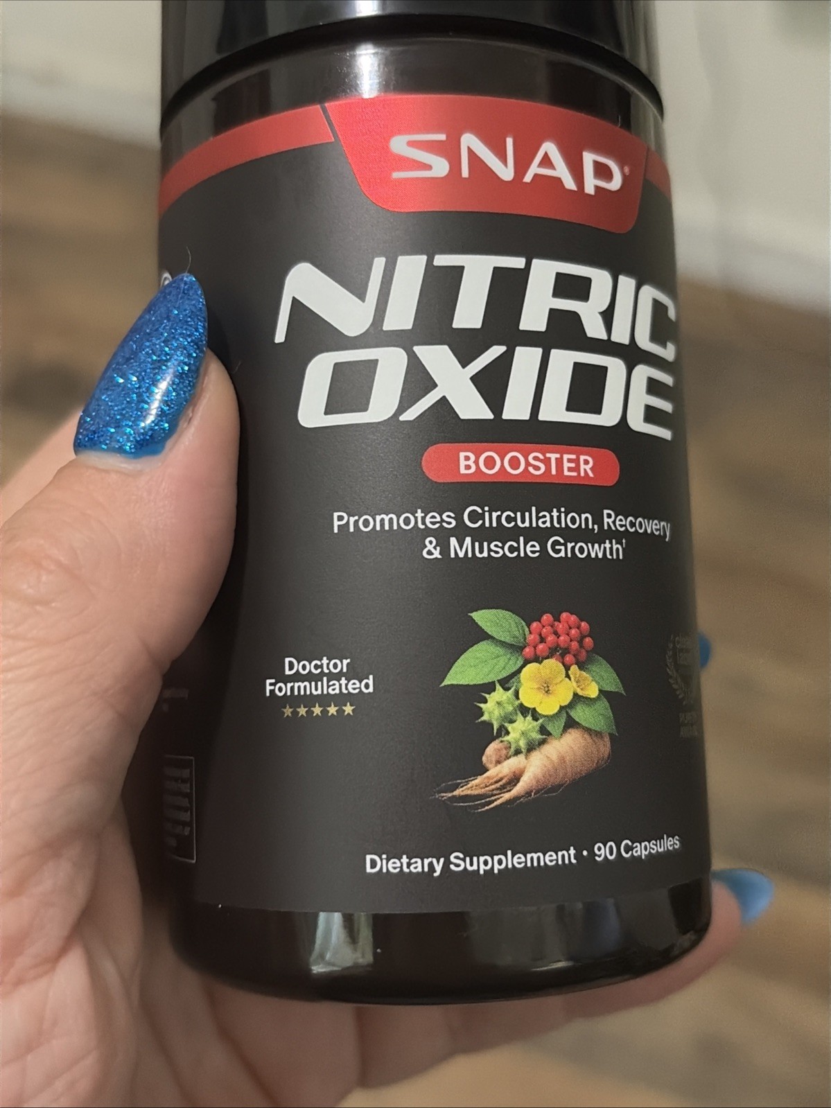 Snap Supplements Nitric Oxide Booster 90 Capsules Doctor Formulated
