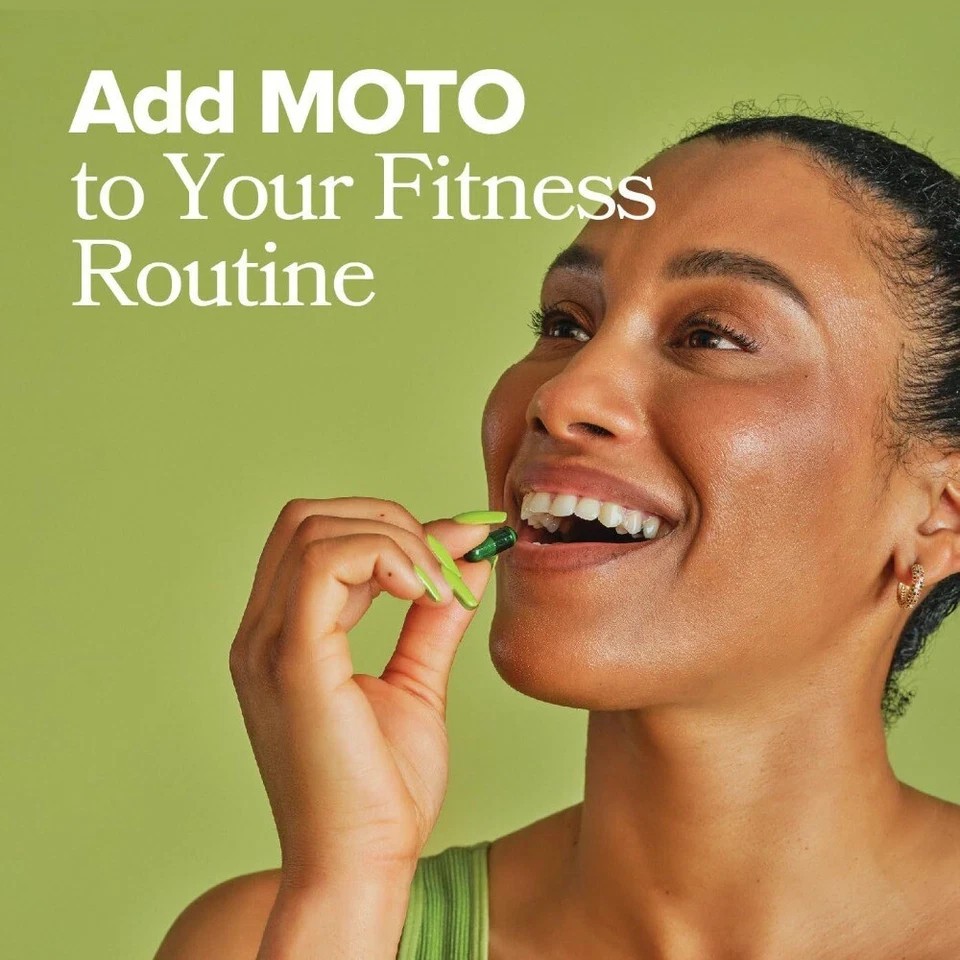 O Positiv Moto Women’s Metabolism Support Energy&Curb Craving Vegan 60 Cap