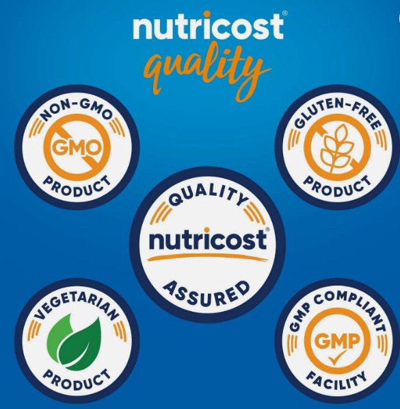 Nutricost N-Acetyl L-Cysteine (NAC) 600mg, 120 Vegan Capsules – Non-GMO