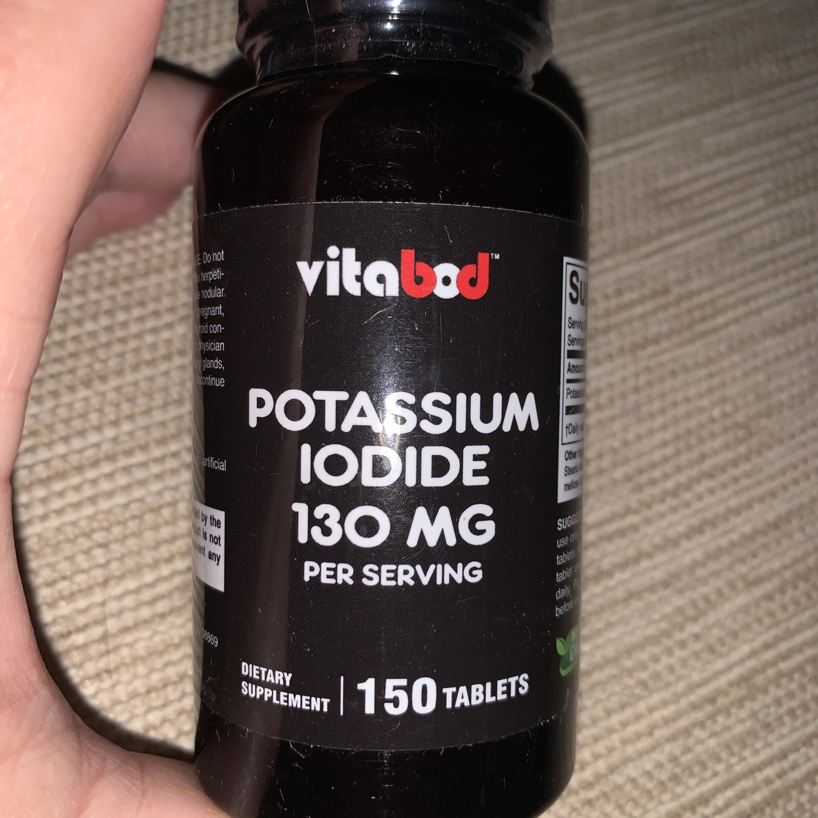 Anti Radiation Potassium + Iodide Tablets, 130mg – 150 Tablets adults & children
