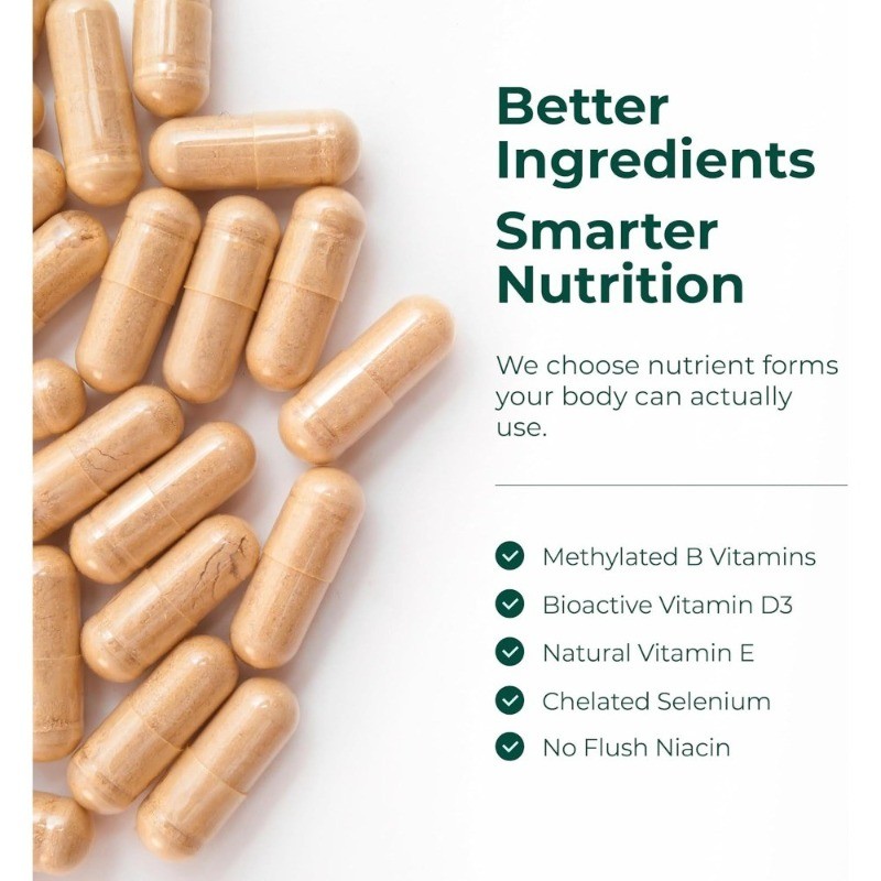 Multivitamin Men’s Methylation Daily Capsules B12 A D CZinc Magnesium60Capsules-