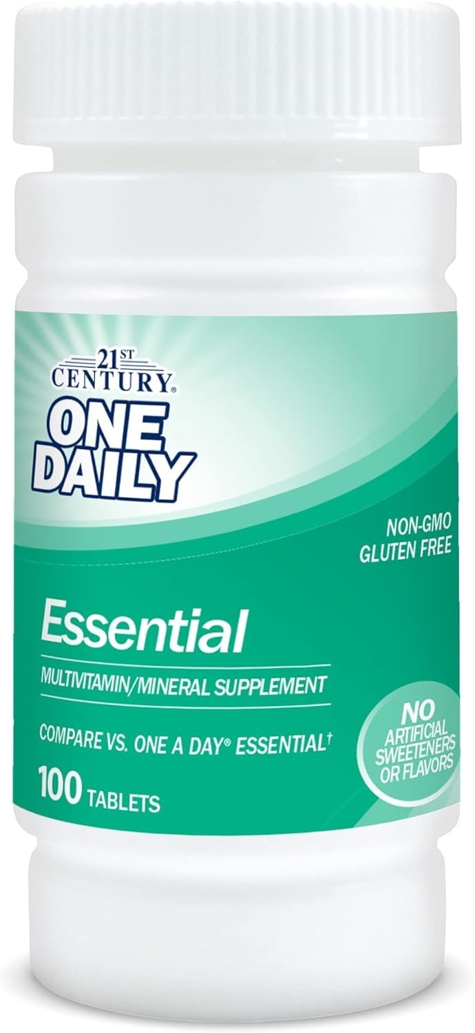 100 Count Easy to Swallow Multivitamins – Keto-Friendly & Gluten Free Formula