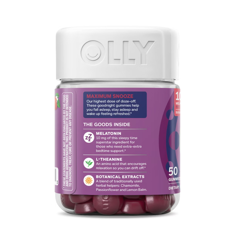 OLLY Maximum Sleep 10mg Gummies – Strawberry