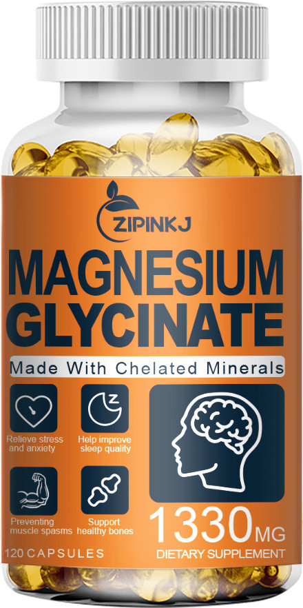 Magnesium Glycinate Supplement 1330mg – Heart, Nerves, Bone and Muscles Support