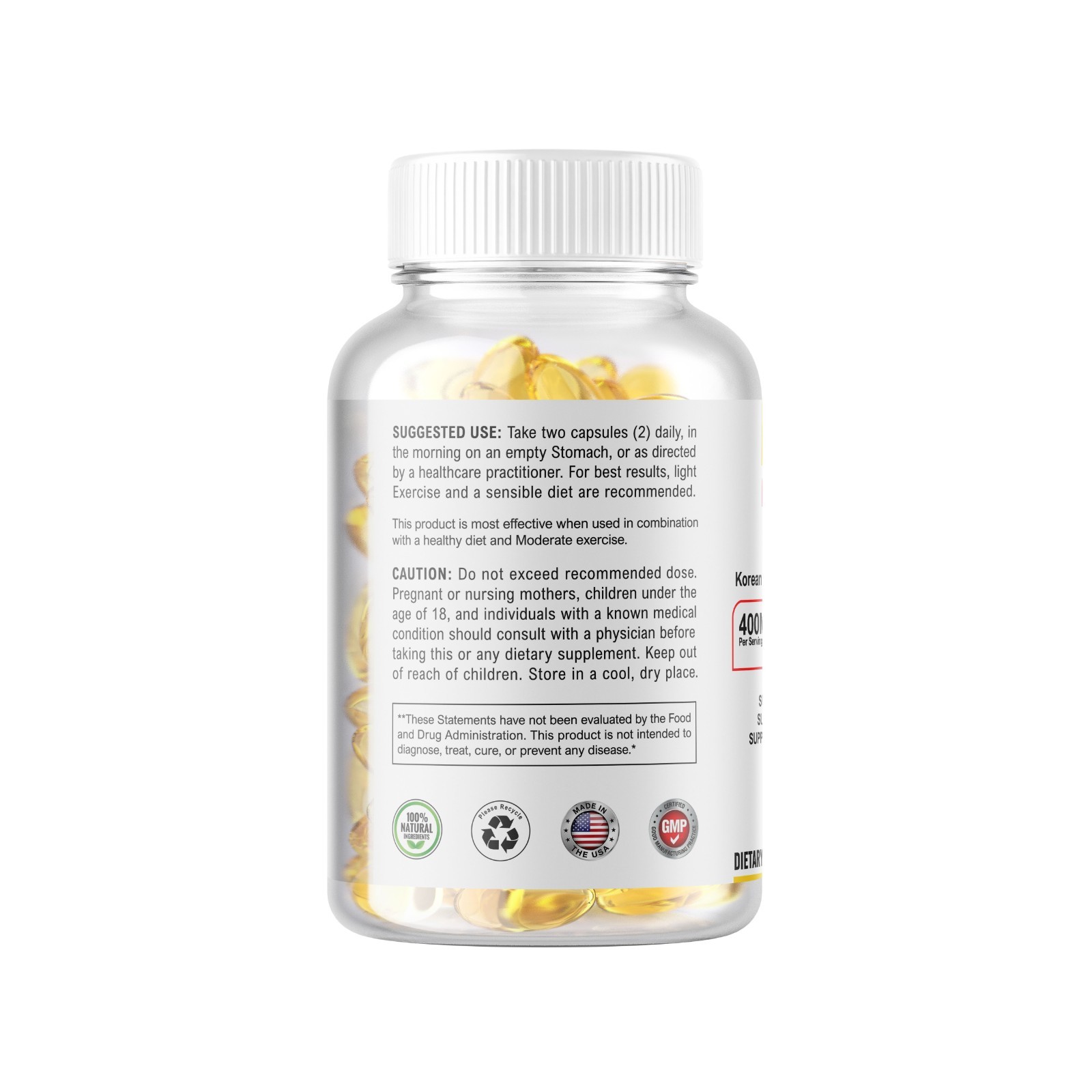 Magnesium Glycinate 400mg Sleep Stress Relief Bone Support 180 Softgels