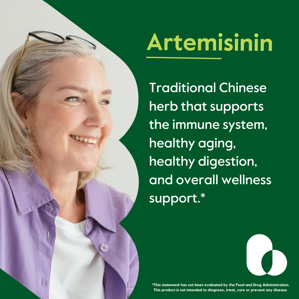 Artemisinin 500mg (60 Vegetarian Capsules) – No Fillers – Gluten Free – Non GMO