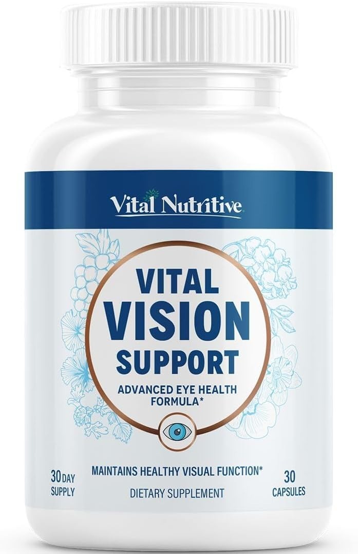 Vital Vision Eye Health Supplement 30 Days Vitamin A Lutein Antioxidants