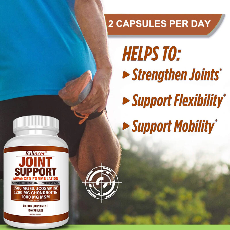 Glucosamine Chondroitin Turmeric MSM Triple Strength Joint Support 30/60/120Caps