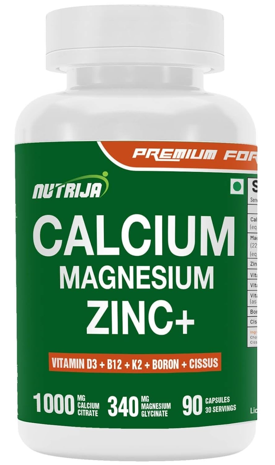 Nutri.Ja Calcium Magnesium Zinc D3 K2 B12 90 Capsules